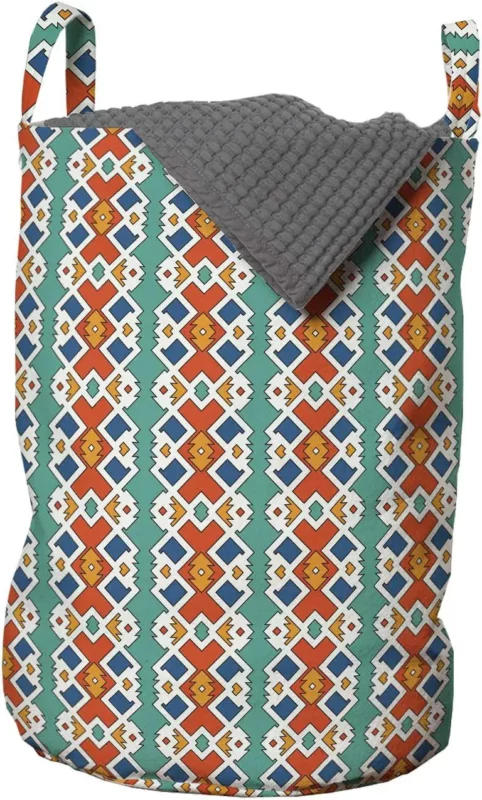 folklore sorter - Ambesonne Ethnic Laundry Bag Ornamental Pattern