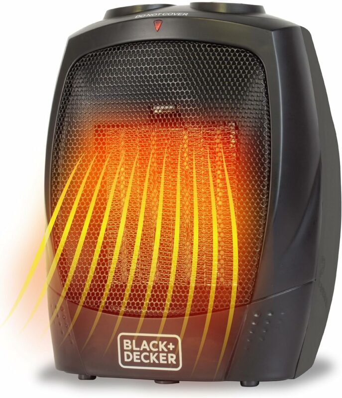 best portable electric heaters for rv - BLACK+DECKER Portable Space Heater