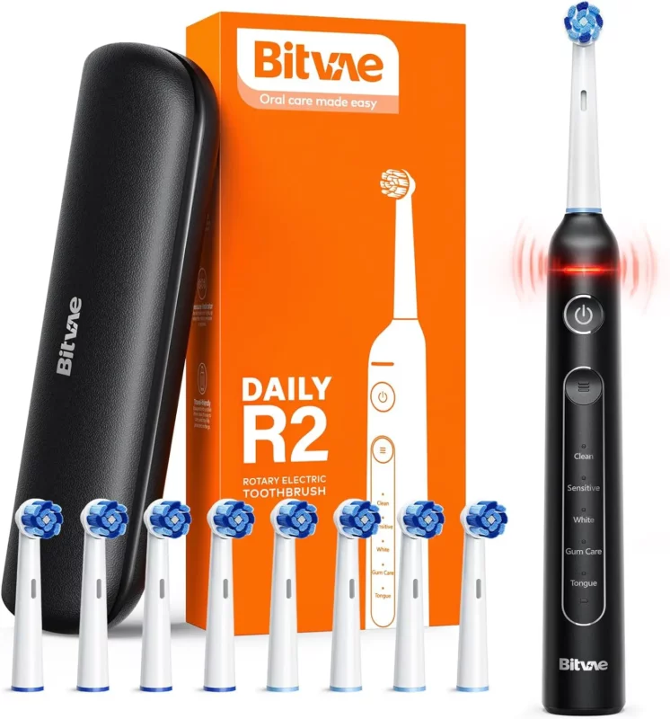 best electric toothbrushes for implants - Bitvae R2 Rotating Electric Toothbrush