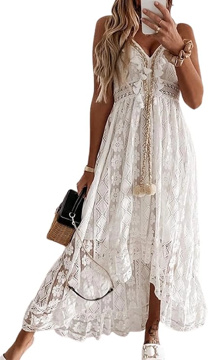 folklore dresses - CUPSHE Womens Lace Dresses