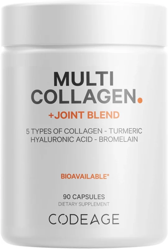 best collagen supplements for herniated disc - Codeage Multi Collagen Protein Joint Blend Supplement