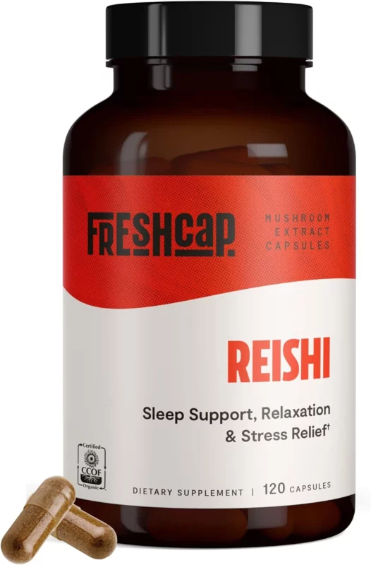 best reishi mushroom supplements for sleep - FreshCap Mushrooms Organic Reishi Mushroom Capsules