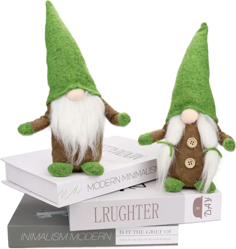 best favorite things party gifts - LSJDEER 2 pack St. Patrick's Day Gnome Decoration