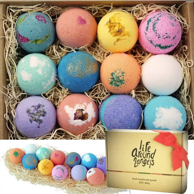 best favorite things party gifts - Lifearound2angels 12 Bath Bombs Gift Set