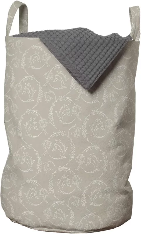 folklore sorter - Lunarable Taupe and White Laundry Bag