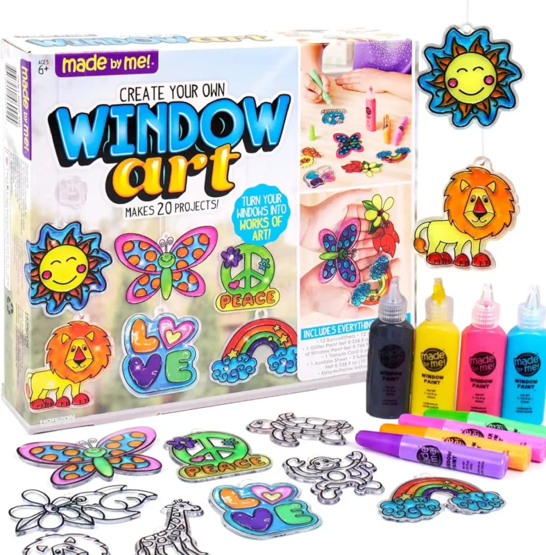 best valentine gifts for kids aged 8-12 - Made By Me Create Your Own Window Art Suncatcher Kit