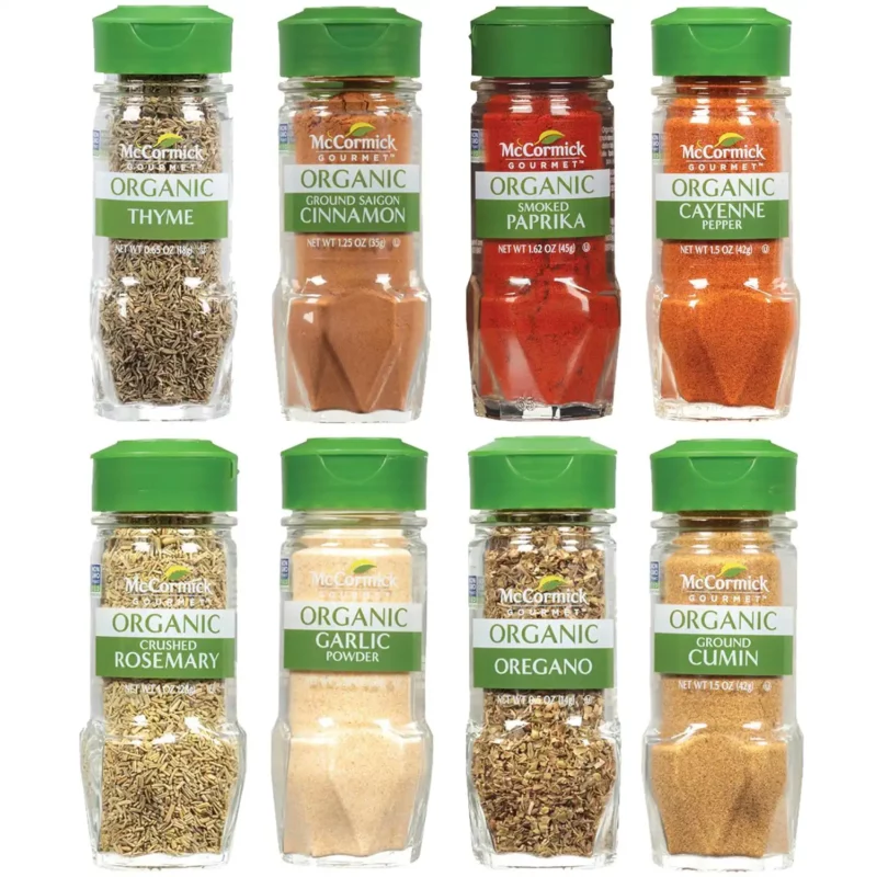 best favorite things party gifts - McCormick Gourmet Organic Spice Rack Refill Variety 8 Pack