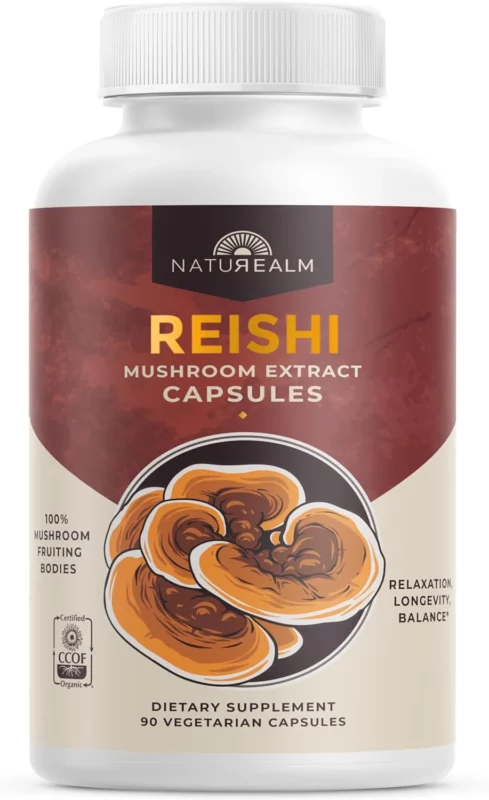 best reishi mushroom supplements for sleep - Naturealm Reishi Capsules