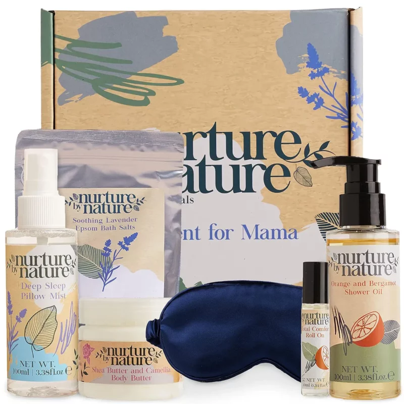 best valentine gift for pregnant wife - Nurture by Nature Botanicals Spa Gift Set