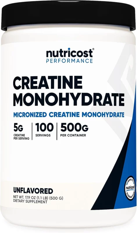 best supplements for jiu jitsu - Nutricost Creatine Monohydrate Micronized Powder