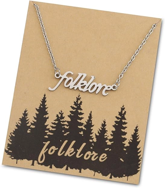 folklore jewelry - OKEYCH Singer Necklace with Message Card