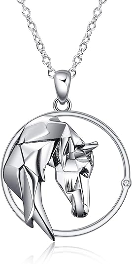 best equestrian gifts - ONEFINITY Horse Necklace Sterling Silver