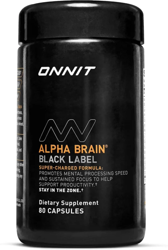 best supplements for boxing - ONNIT Alpha Brain Black Label Capsules