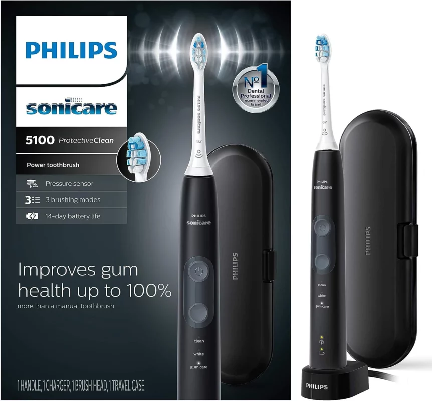 best electric toothbrushes for implants - Philips Sonicare 5100 Power Toothbrush