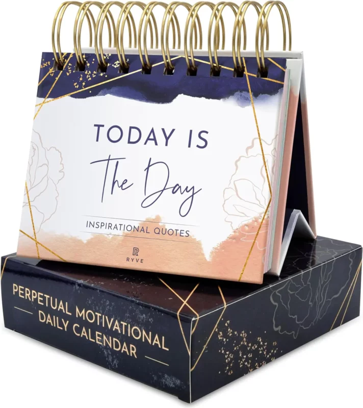 best gifts for a busy mom - RYVE Motivational Daily Flip Calendar with Inspirational Quotes