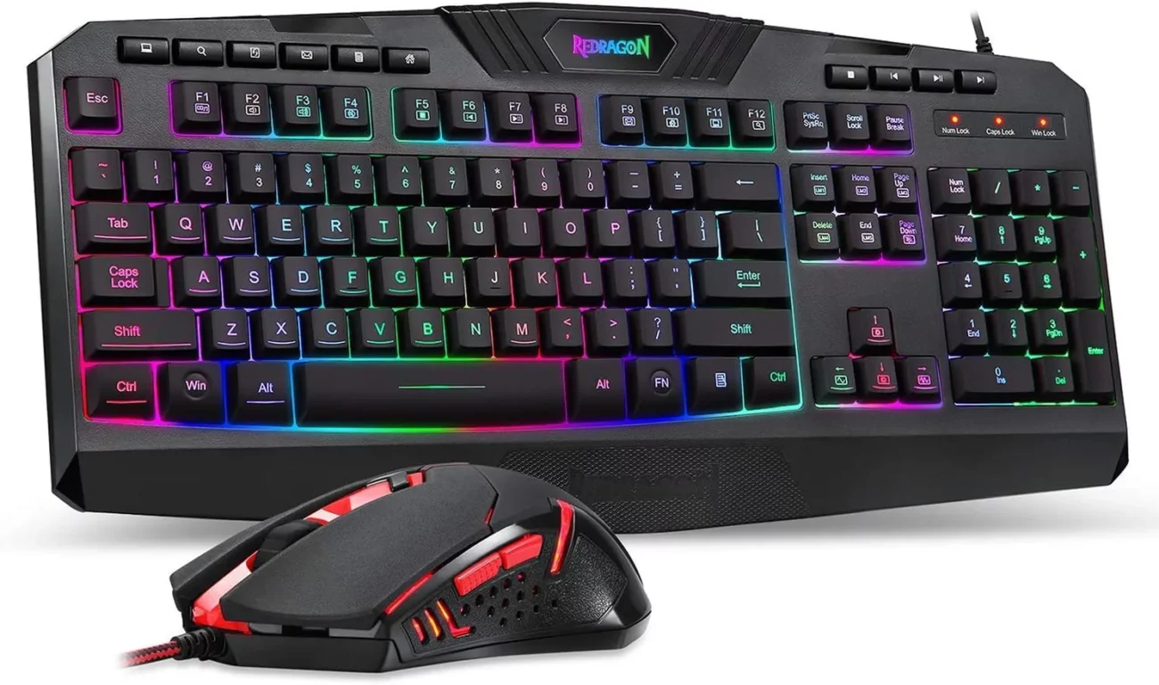 best last minute valentine's gifts for him - Redragon S101 Gaming Keyboard & M601 Mouse Pack