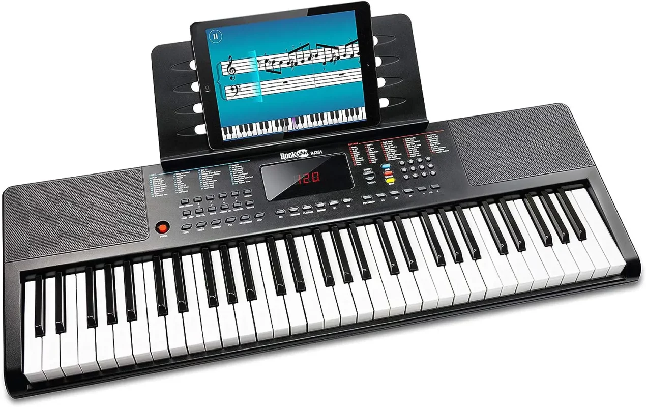 best gifts for tween boys - RockJam Compact 61 Key Keyboard