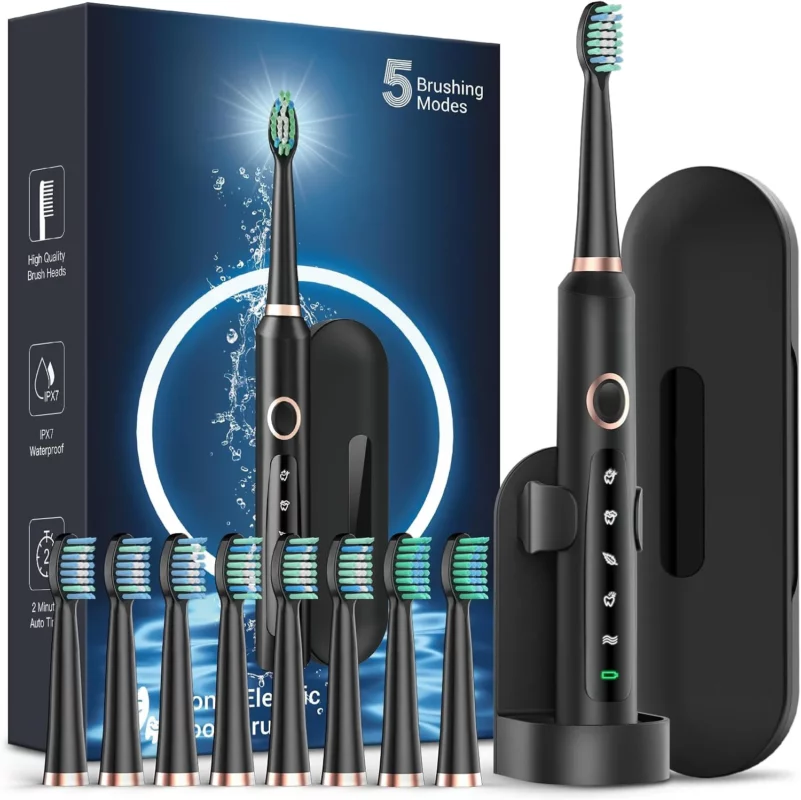 best electric toothbrushes for implants - Rtauys Sonic Rechargeable Electric Toothbrush