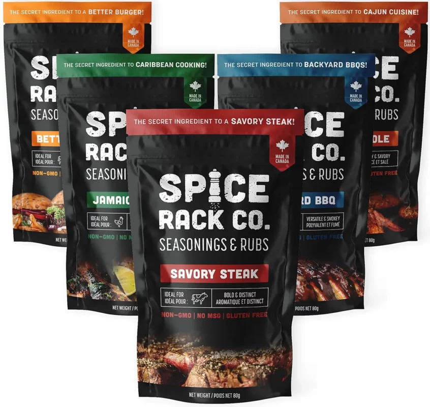 best bbq rub gift sets - Spice Rack Co. BBQ Spices And Rubs 5 Gift Set
