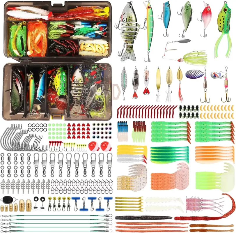 best fishing gifts 2024 - TRUSCEND Fishing Lures Accessories Kit with Tackle Box