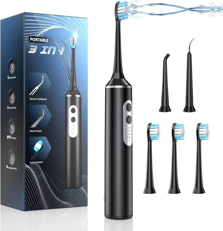 best electric toothbrushes for implants - UNINGOPI Water Dental Flosser with Electric Toothbrush