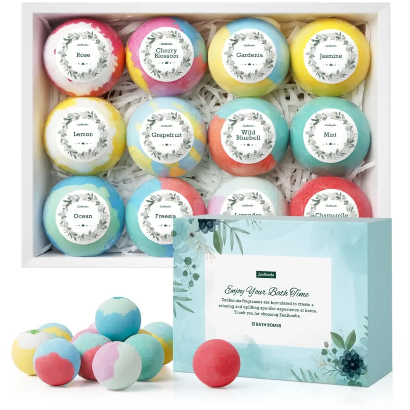 best gifts for a busy mom - ZenBombs Handmade Natural Bath Bomb Gift Set