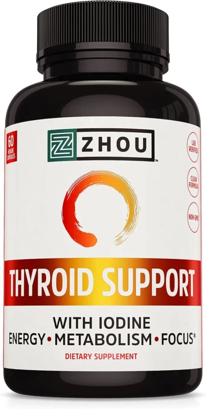 best thyroid support supplements - Zhou Nutrition Thyroid Support Complex with Iodine Supplement