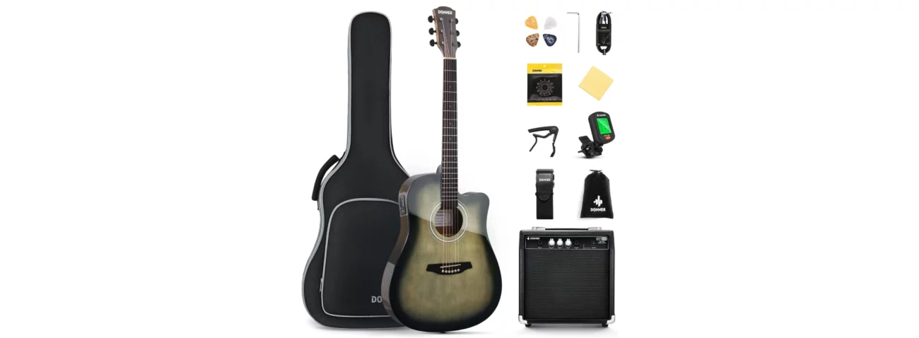 best acoustic electric guitar under $300 - Donner Full Size Acoustic Electric Guitar