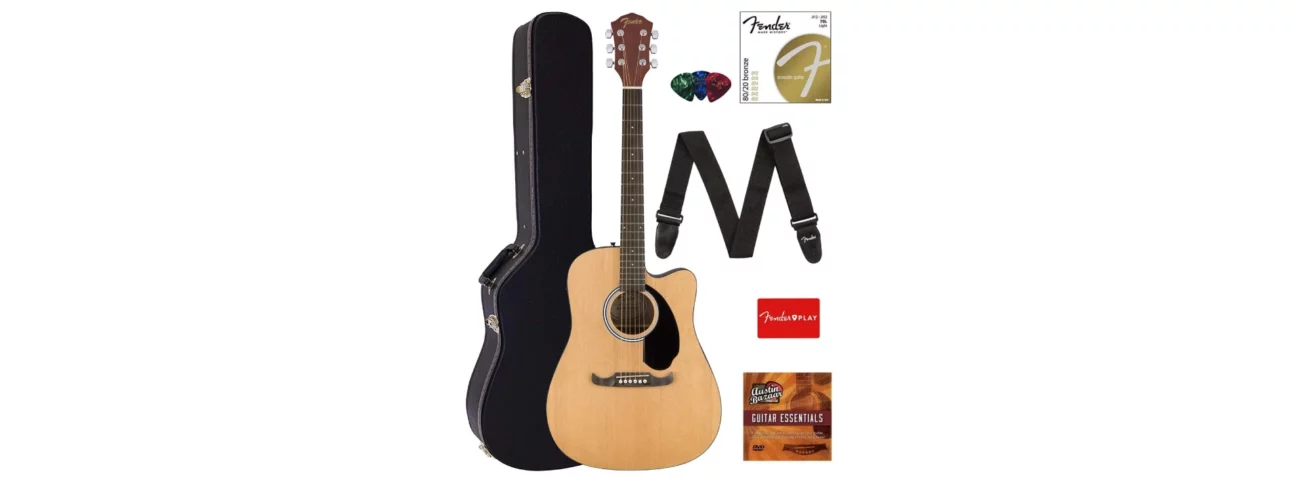 best acoustic electric guitar under $300 - Fender FA-125CE Dreadnought Cutaway Acoustic-Electric Guitar