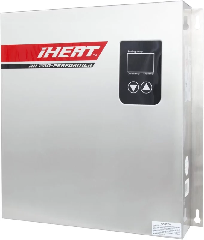 best electric boiler for radiant heat - iHeat Tankless Stainless Steel Enclosure Electric Water Heater AHS18-D