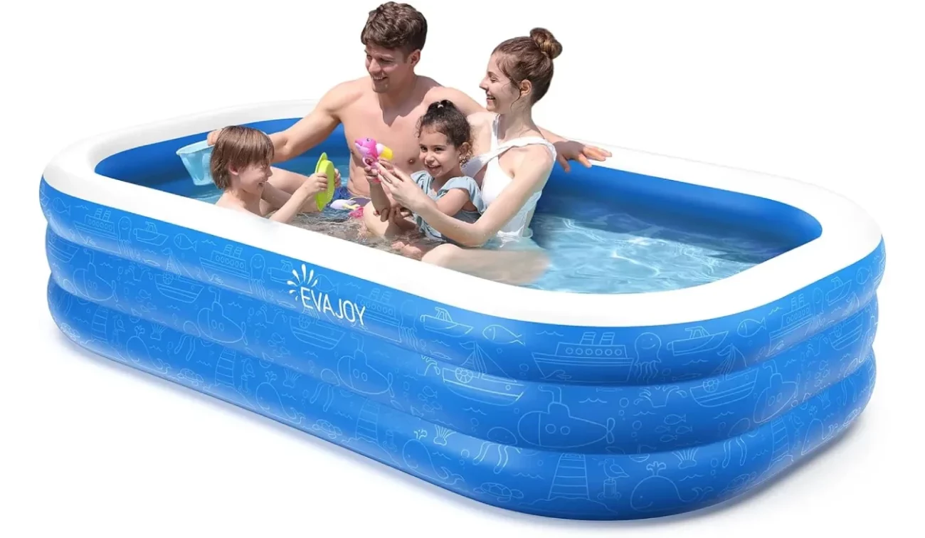 EVAJOY 92”×56”×20” Inflatable Swimming Pool