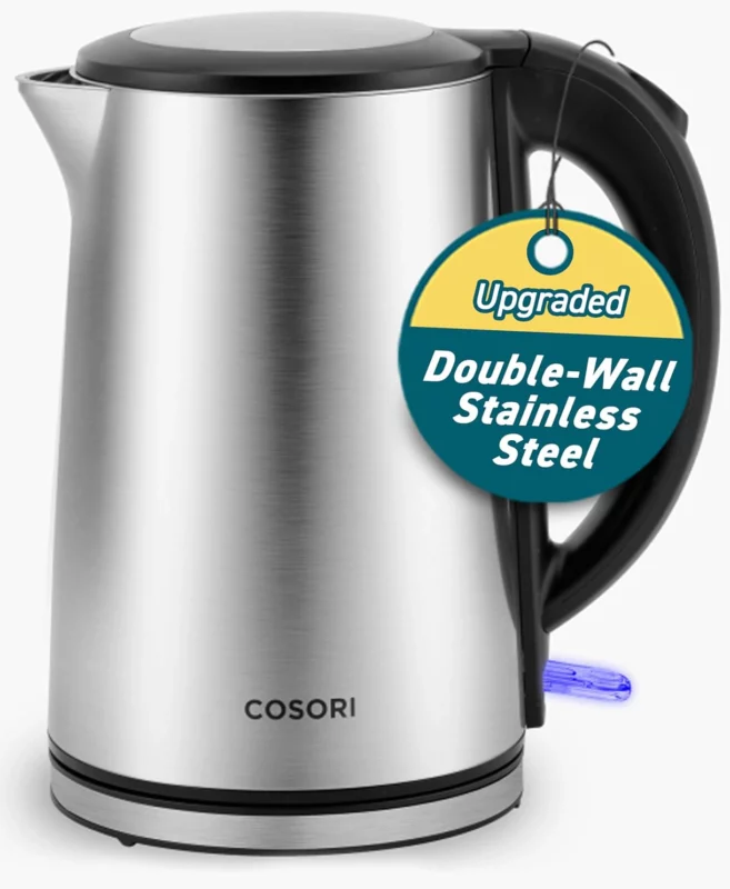 best plastic free electric kettles - COSORI Electric Stainless Steel Kettle