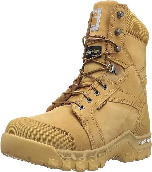 best electrical hazard boots - Carhartt Insulated Waterproof Breathable Soft Toe Work Boot