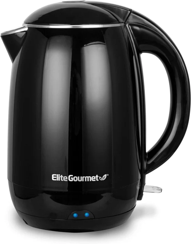 best plastic free electric kettles - Elite Gourmet Double Wall Insulated Electric Kettle