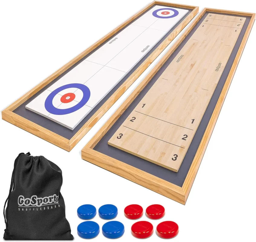 shuffleboard buying guide - GoSports Shuffleboard and Curling 2 in 1 Board Games