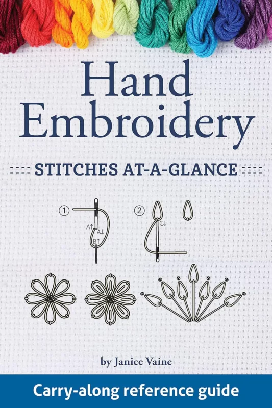 best gifts for embroiderers - Hand Embroidery Stitches At-A-Glance by Janice Vaine
