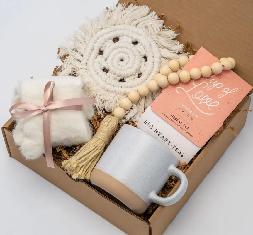 best hygge gifts - Handmade Birthday Gift Basket for Women