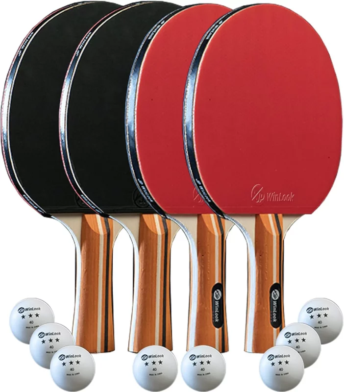 table tennis racket buying guide - JP WinLook 4 Ping Pong Paddles Sets