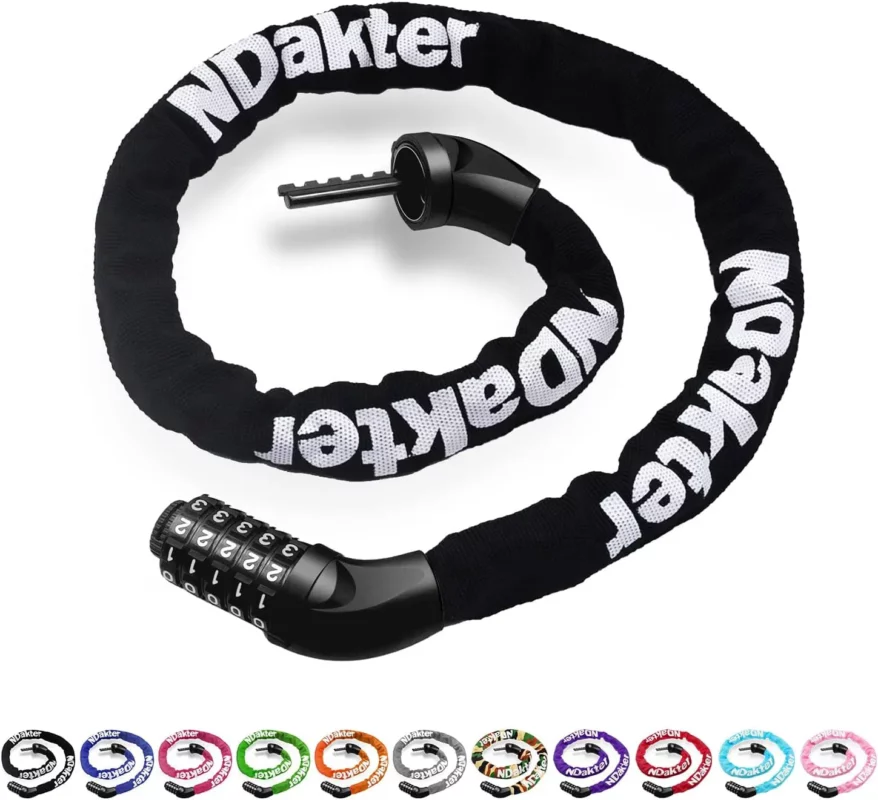 best gifts for curly hair - NDakter Bike Chain Lock