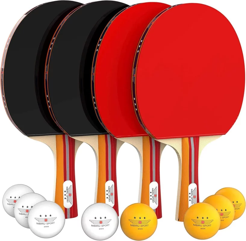 table tennis racket buying guide - NIBIRU SPORT Professional Table Tennis Paddles Set