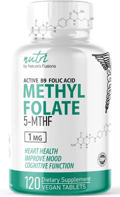 best methylfolate supplements for mthfr - Nature's Fusions Nutri 5-MTHF L Methylfolate 1MG