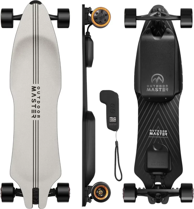 electric skateboard buying guide - OutdoorMaster Caribou Electric Skateboard with Remote