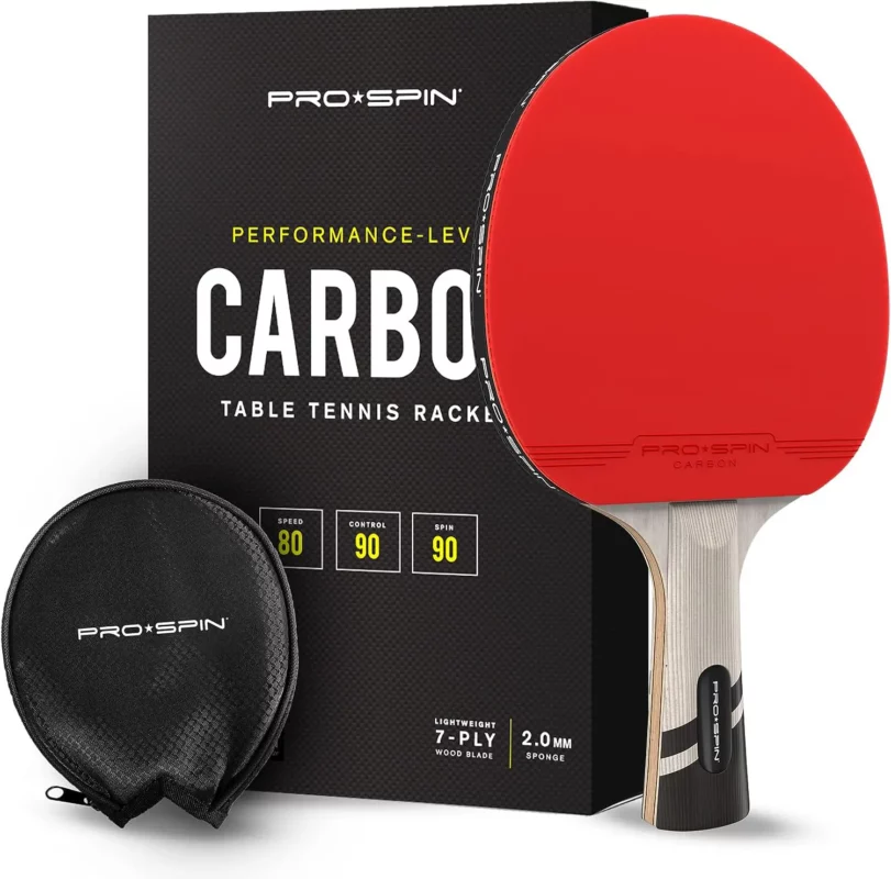 table tennis racket buying guide - PRO-SPIN Premium Table Tennis Racket with Carbon Fiber