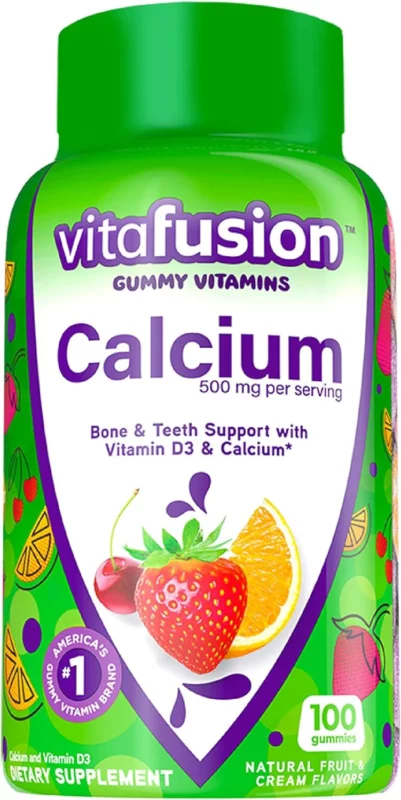 best boxing supplements - Vitafusion Chewable Calcium Gummy Vitamins