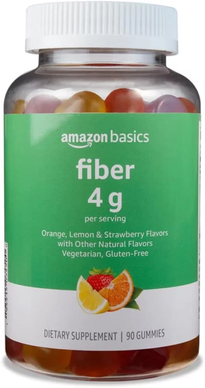 best time of day to take a fiber supplement - Amazon Basics Fiber 4g Gummy Supplement