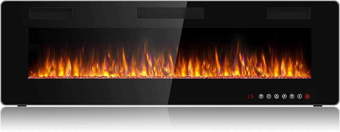 best 60 inch electric fireplace - BOSSIN Ultra-Thin Silence Linear Electric Fireplace