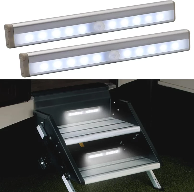 best gifts for rv owners - CCBASEBALL Motion Activated RV Step Lights