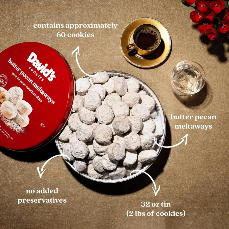 best consumable gifts - David’s Cookies Butter Pecan Meltaways
