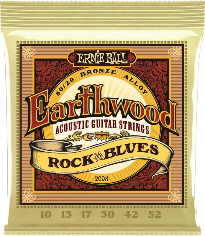 best strings for hollow body electric guitars - Ernie Ball Earthwood Rock & Blues 80-20 Bronze Acoustic Guitar Strings