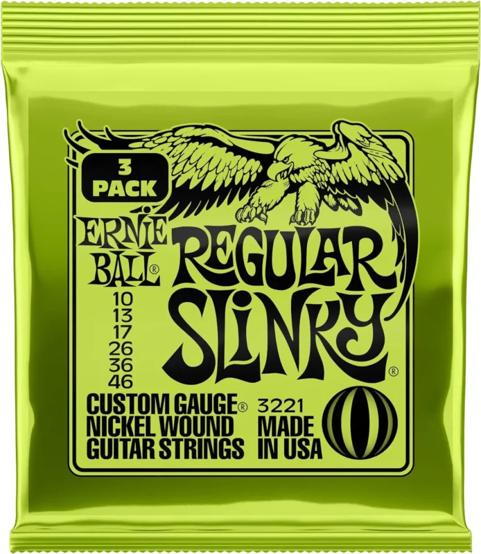 best strings for hollow body electric guitars - Ernie Ball Regular Slinky Nickel Wound Electric Guitar Strings 3 Pack